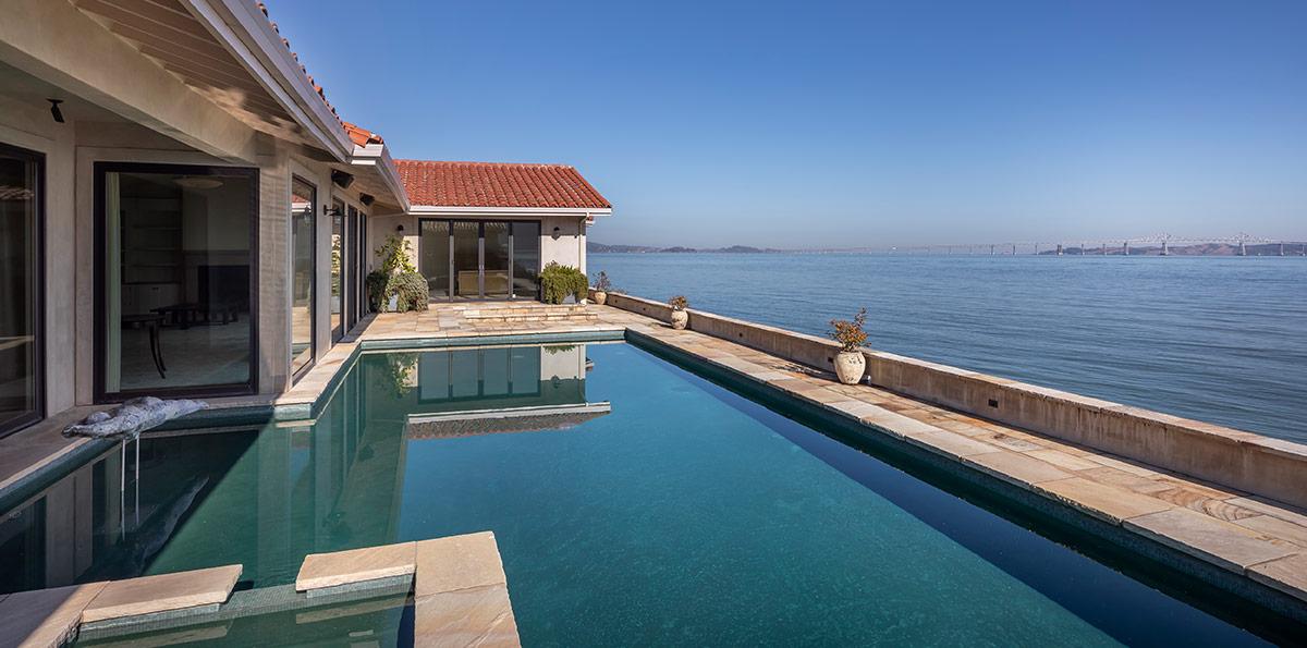 Marin County home with a pool and view Marin County home with a pool and view