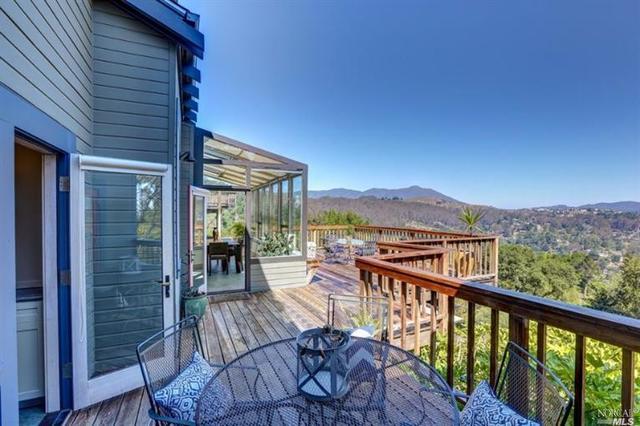 873 Marin Drive deck and view