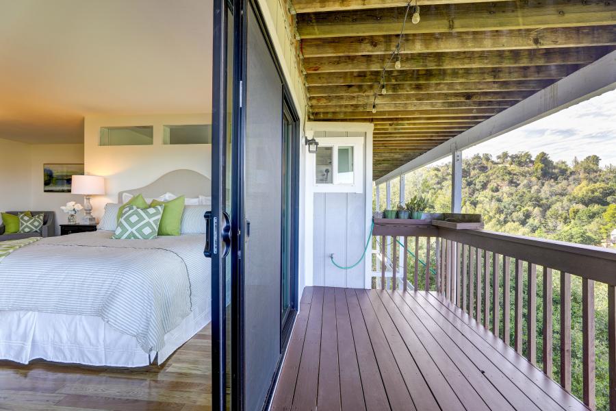 337 Clorinda  deck and bedroom
