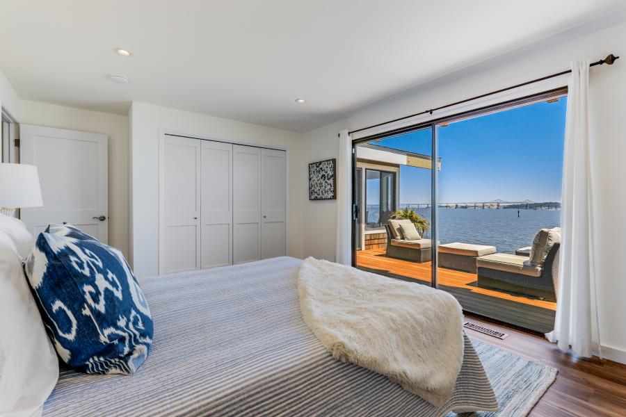 master suite overlooking the bay